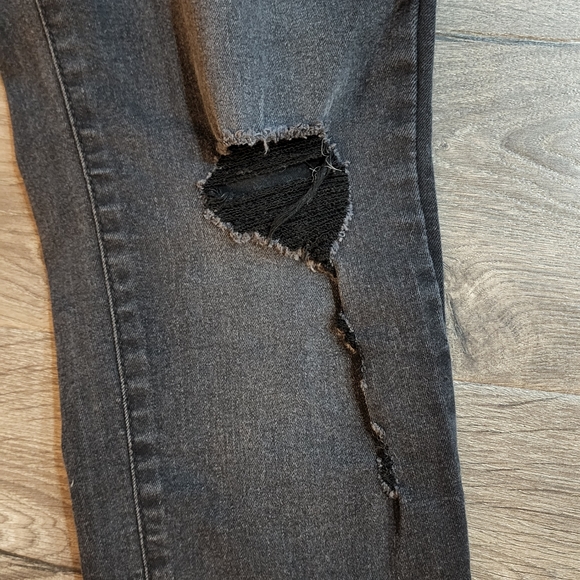 Roebuck & Co. Distressed Black Jeans sz 10 - Picture 5 of 8